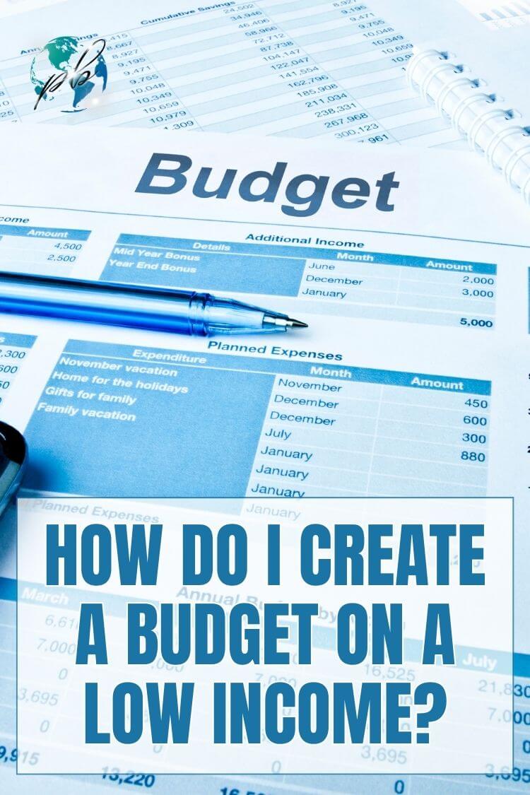 How do I create a budget on a low income 1
