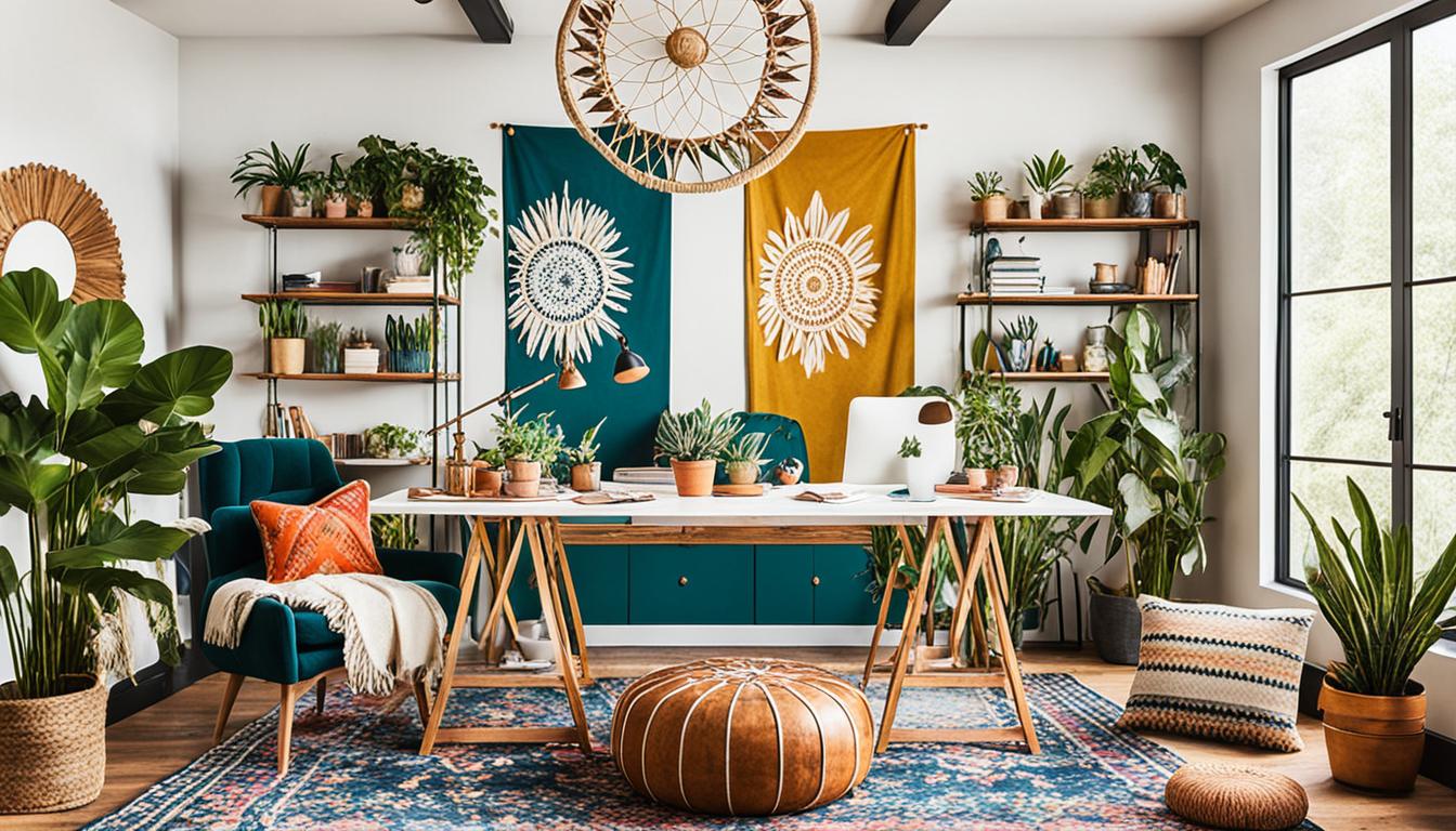 Artistic Bohemian Elements in Office Décor