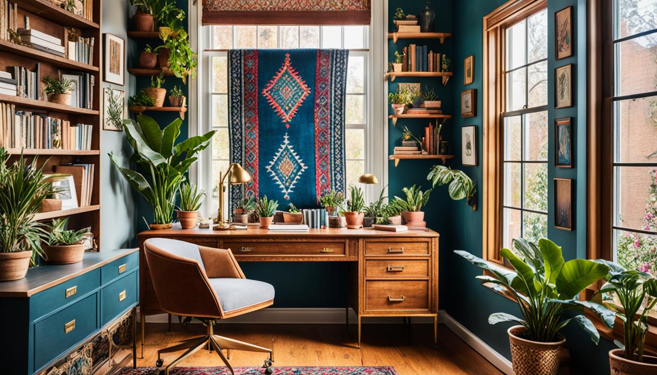 Bohemian Cozy Home Office