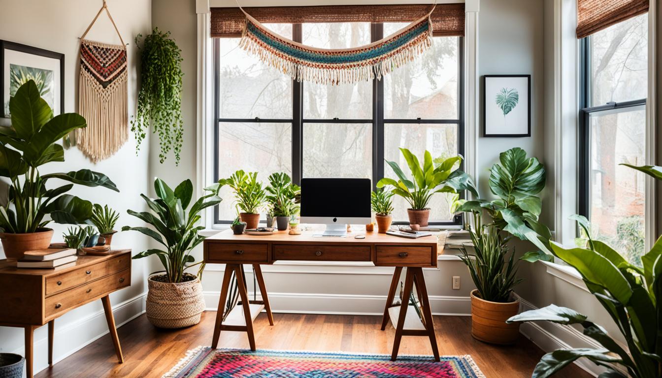 View of Bohemian Décor Trends for Your Home Office