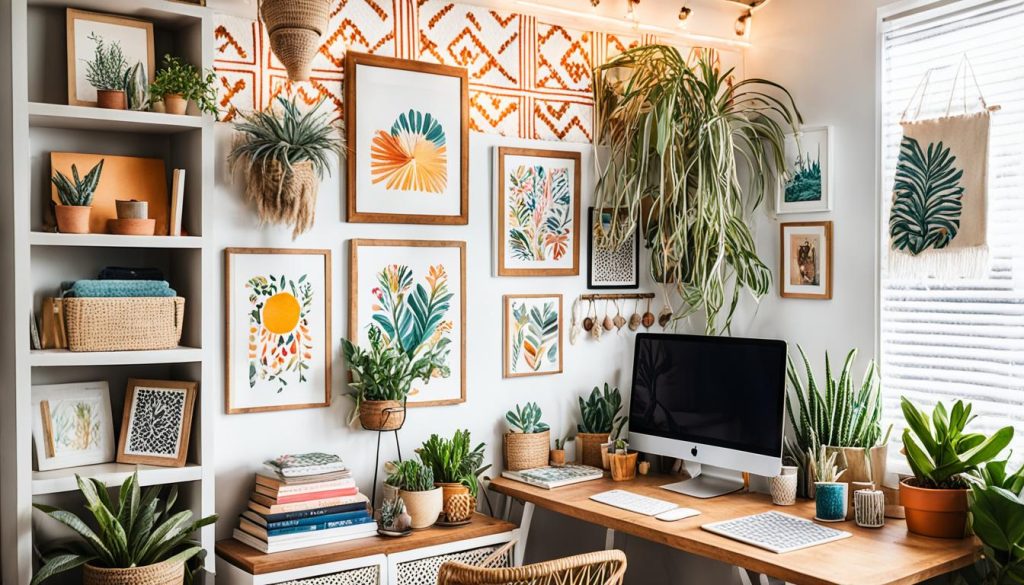 Boho-Inspired Home Office