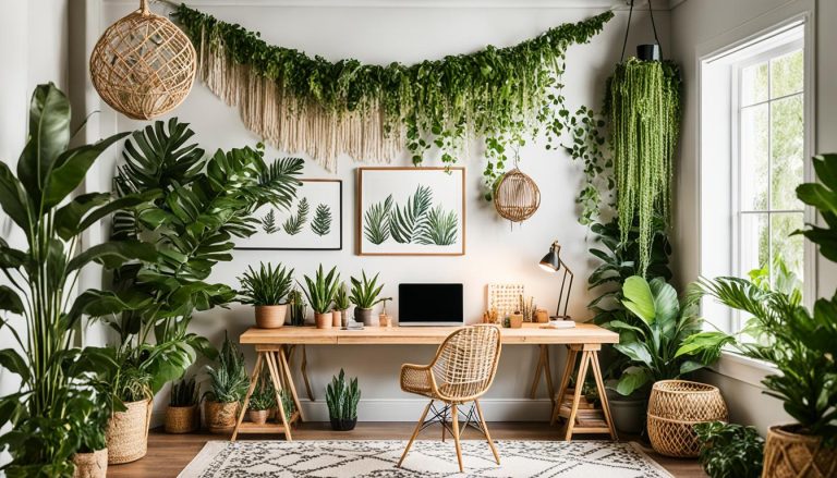 Create a Vibrant Boho Office Space