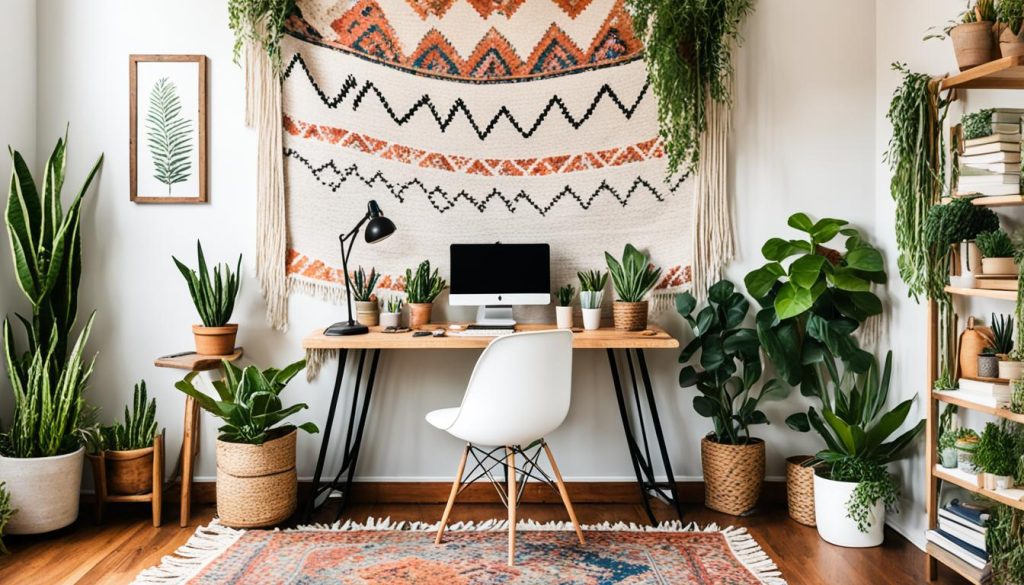 Boho home office essentials