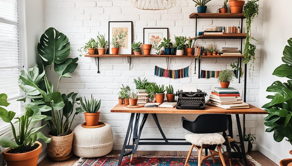 Boho office sanctuary