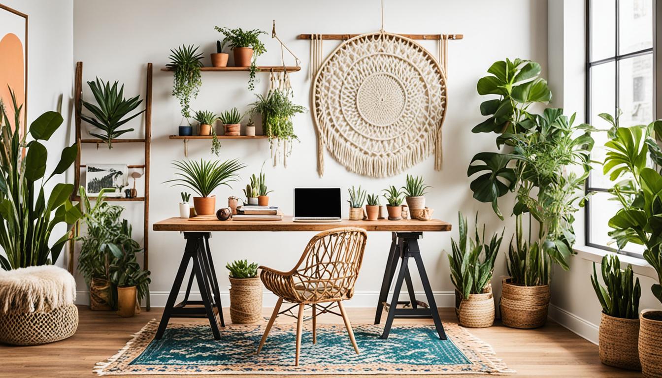 Chic Bohemian Office Décor