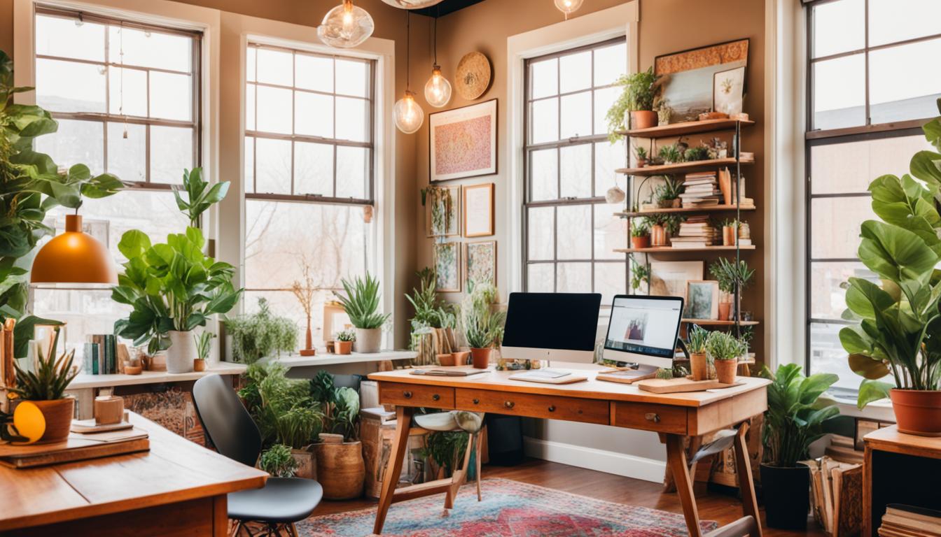 Create Bohemian Office Sanctuary