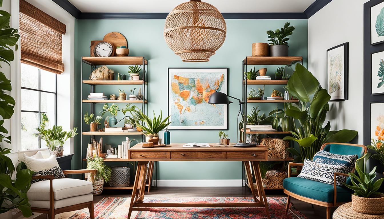 Elegant Bohemian Home Office Inspirations