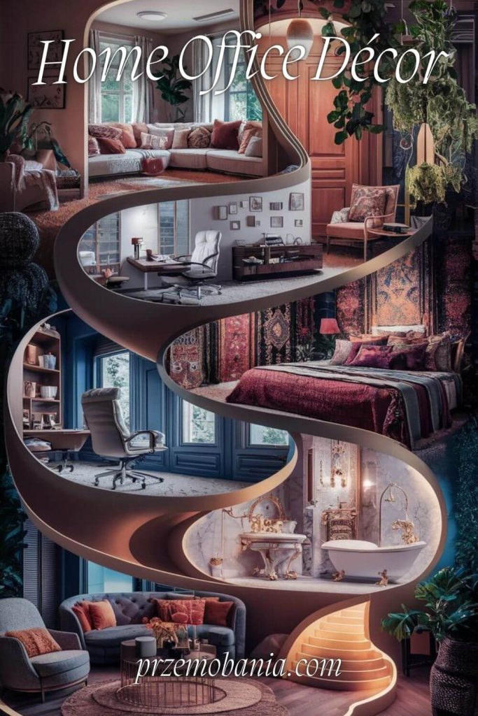 View of Home Office Decor Inspiration: Ideas for Dream Workspace