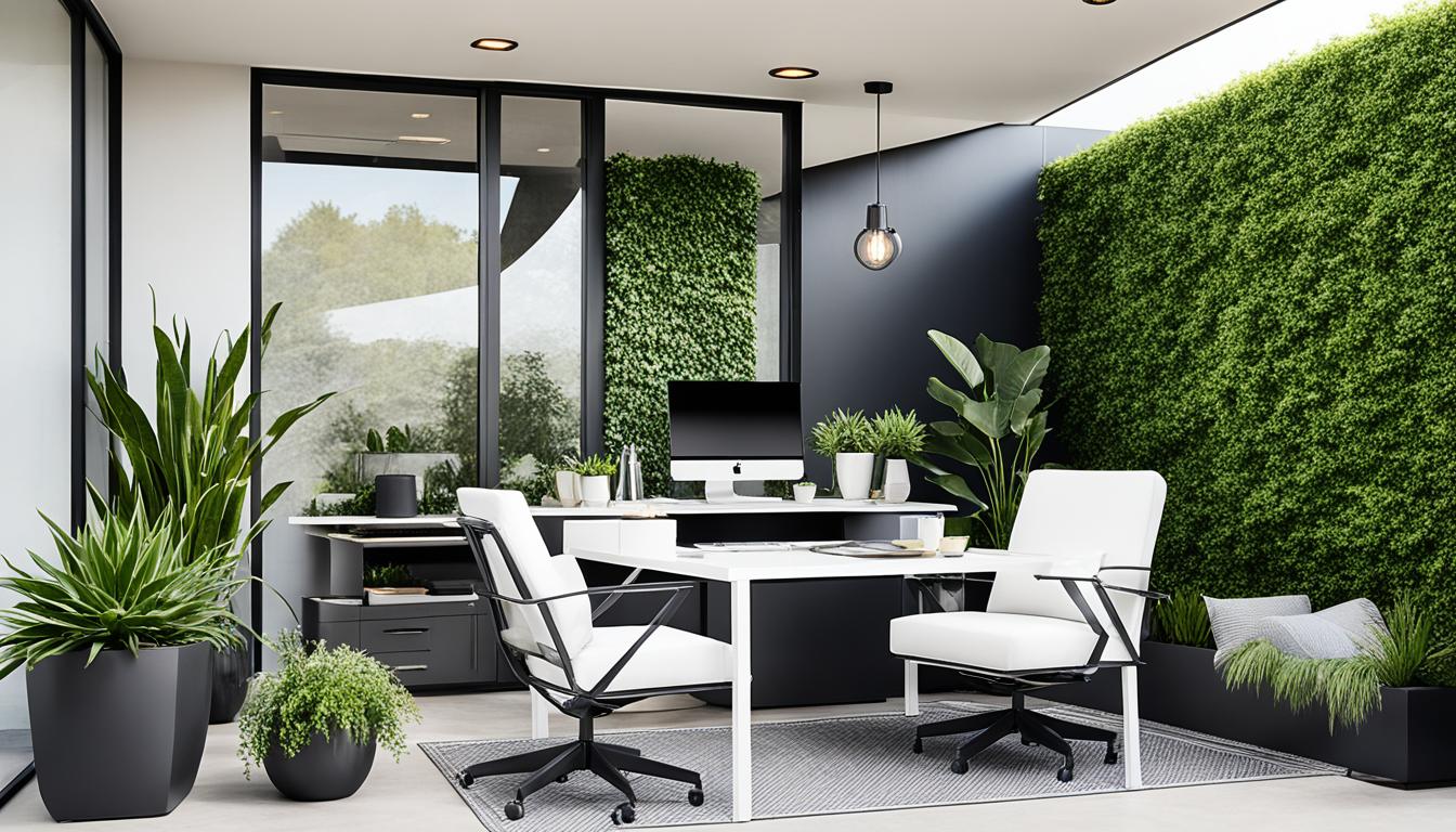 Stylish Patio Office Décor