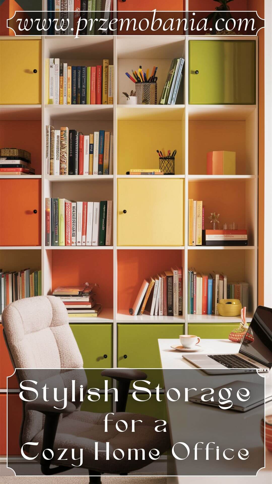 Stylish Storage for a Cozy Home Office 3