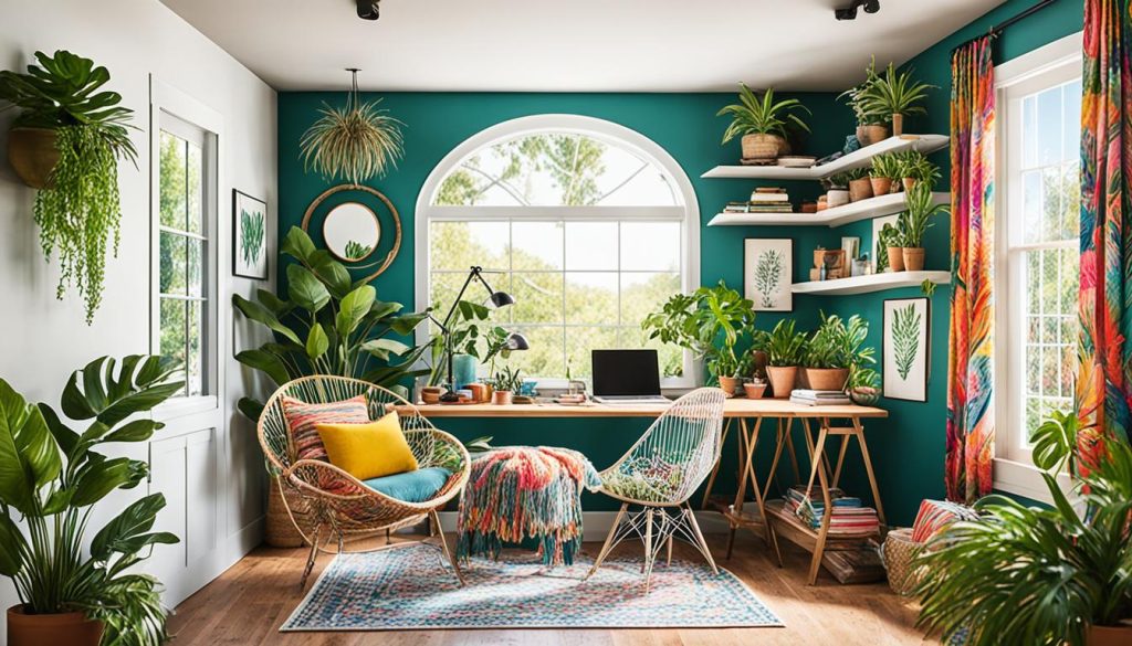 Vibrant Bohemian Home Offices