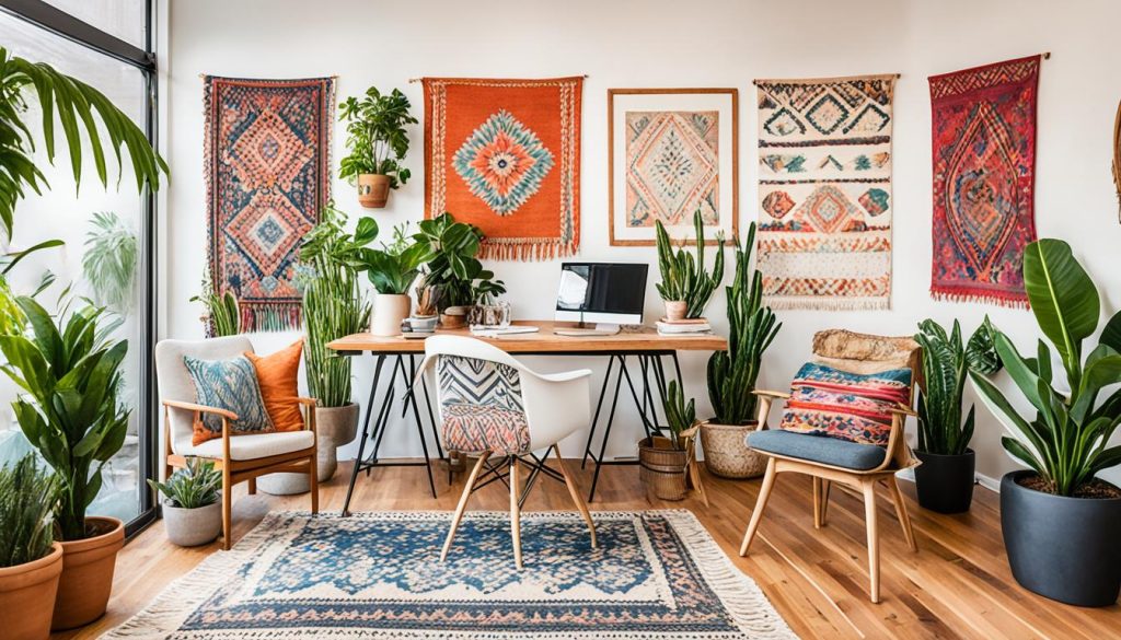 Vibrant Boho Office Inspiration