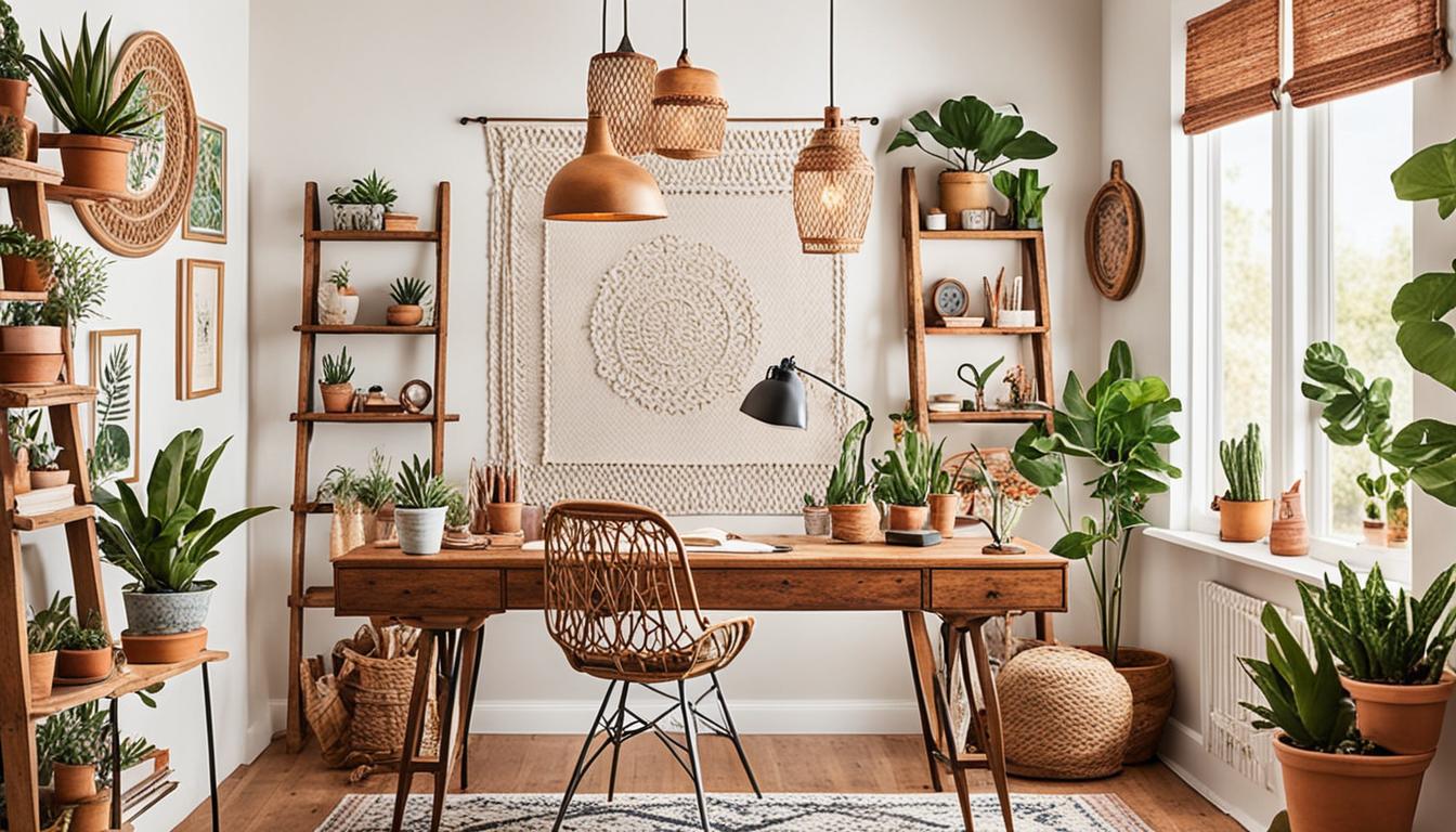 Global Bohemian Home Office Decor photo