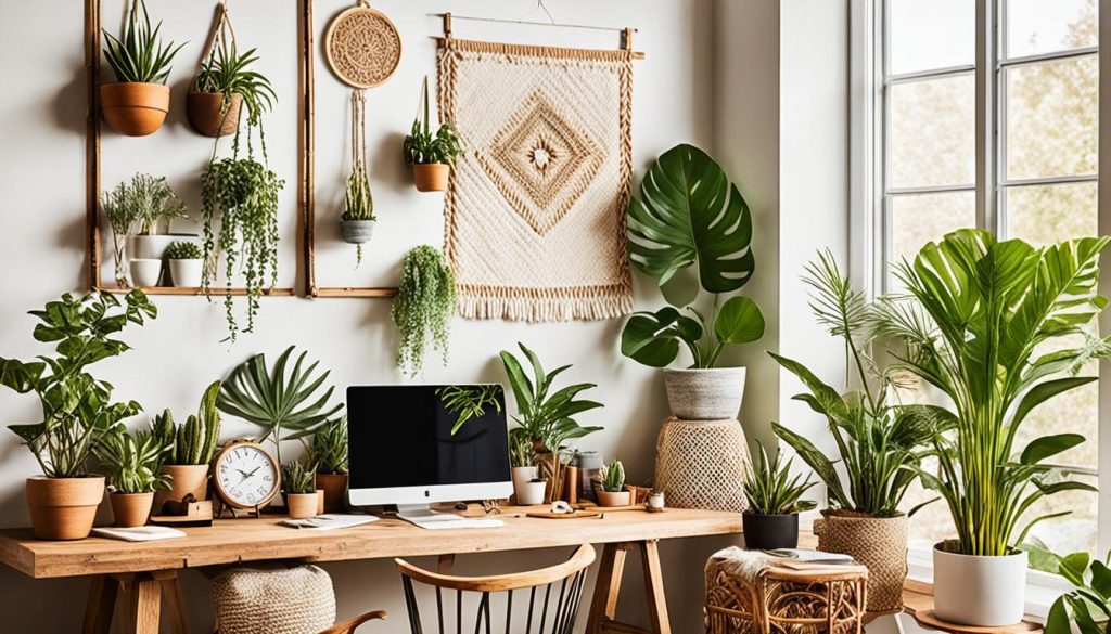 bohemian workspace inspiration