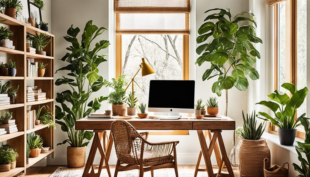 boho chic home office