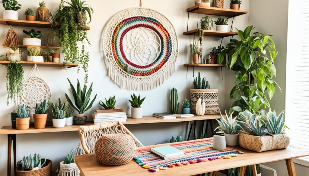 boho home office essentials