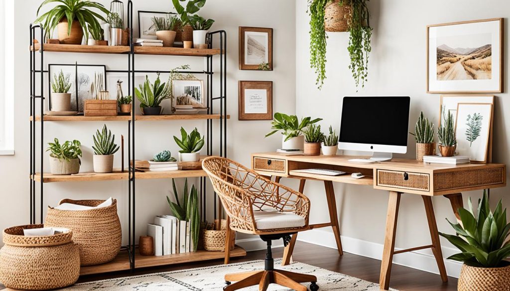 boho home office inspiration