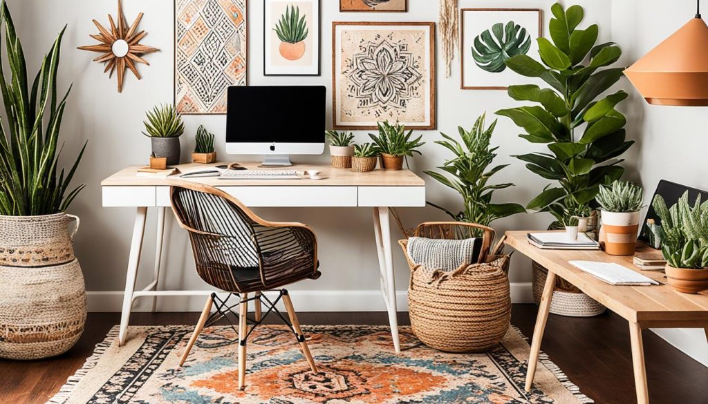 boho office aesthetic