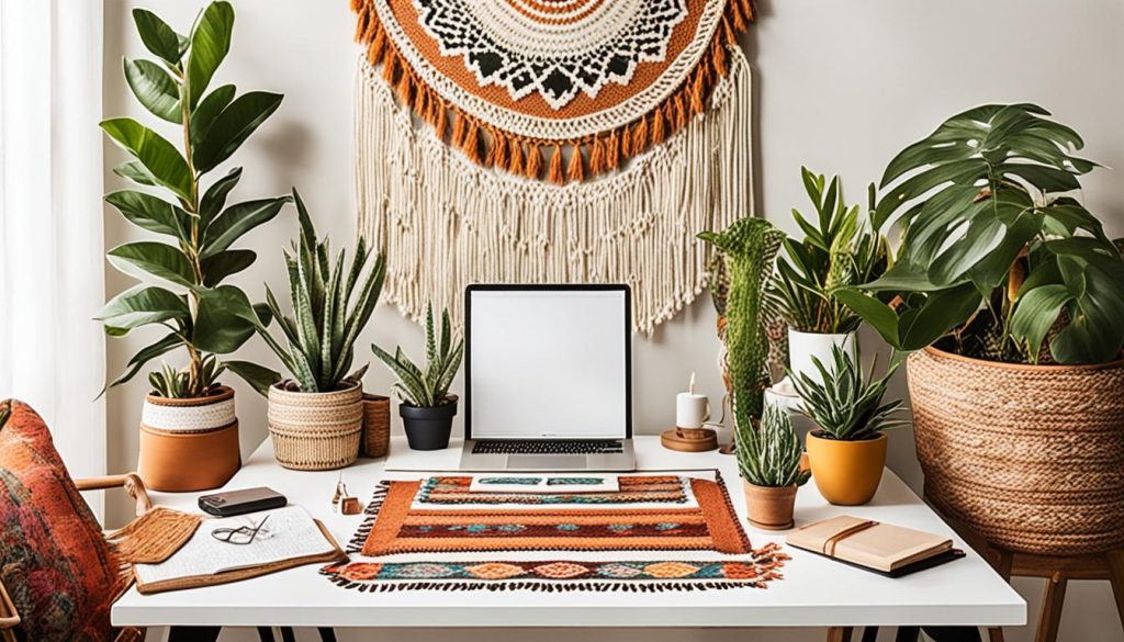 boho office decor