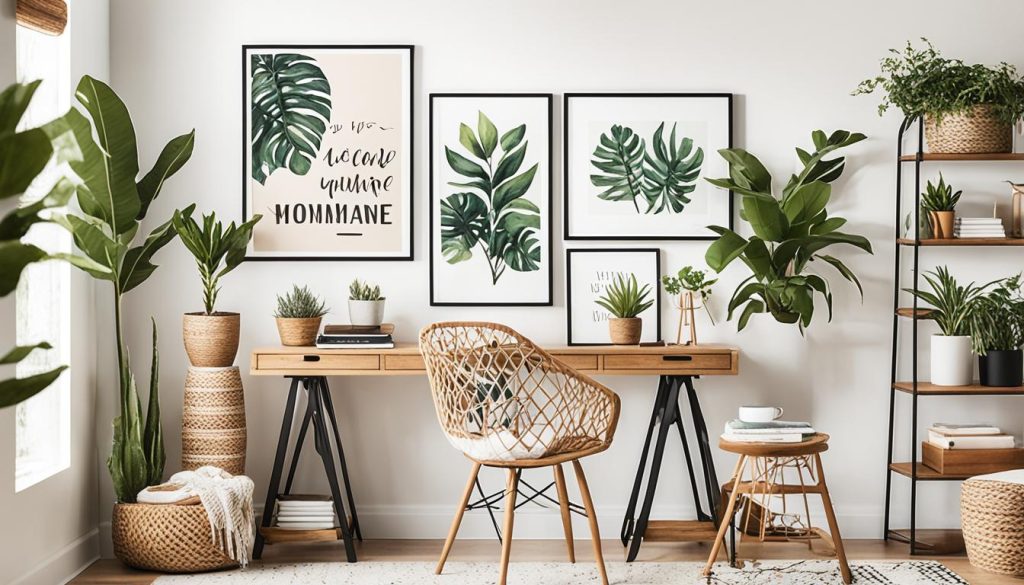 boho office decor