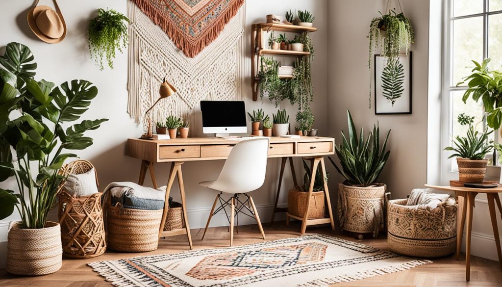 boho office decor ideas