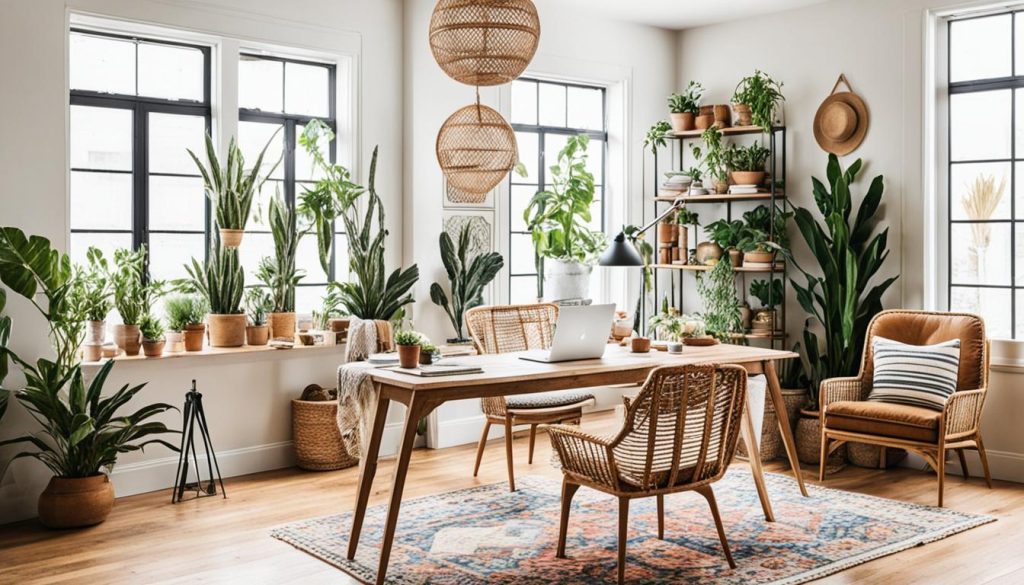 boho office mix match styles