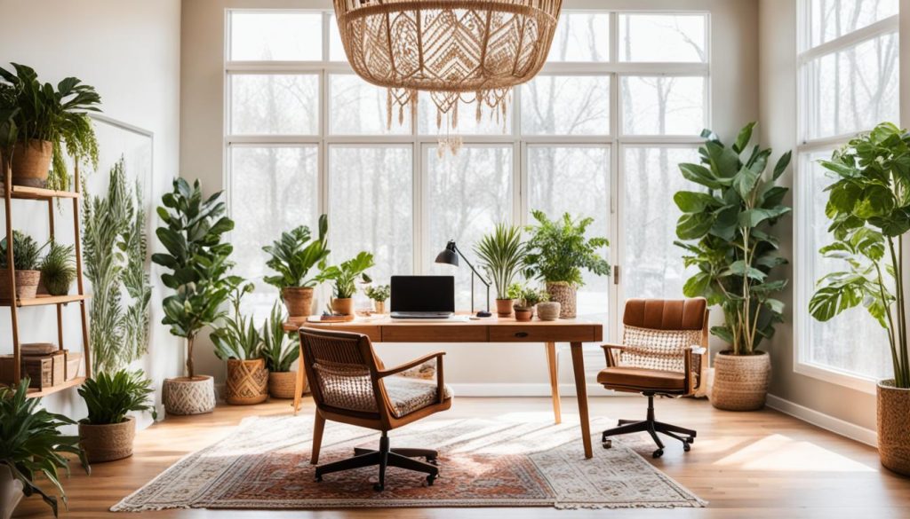 boho office space