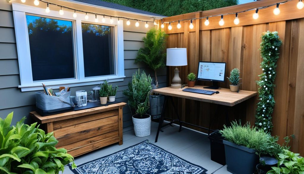 budget patio office conversion