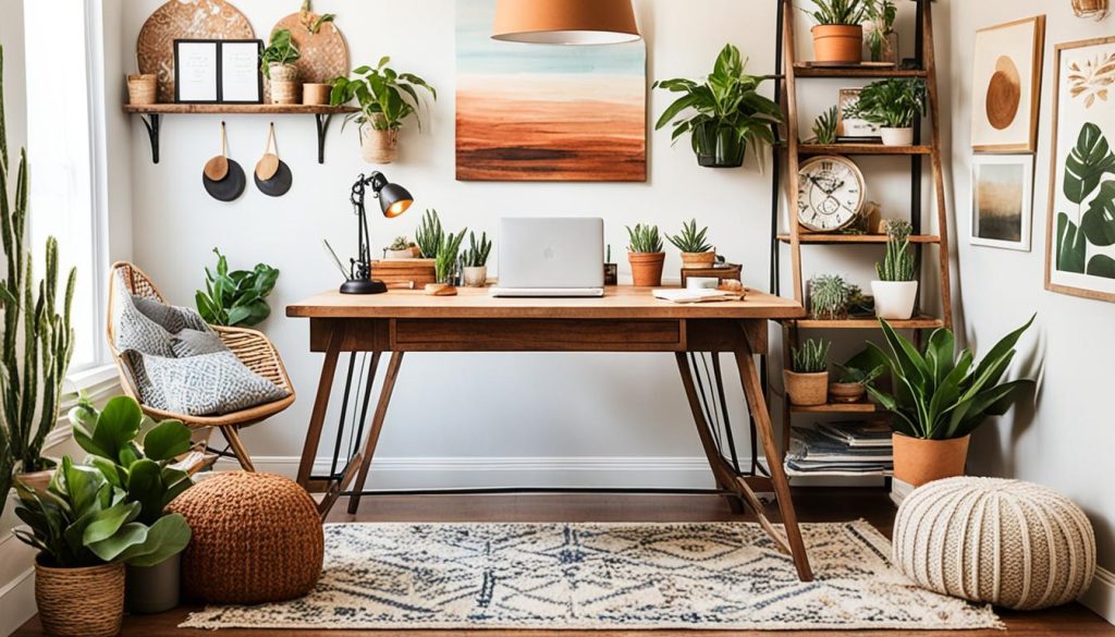 cozy workspace decor