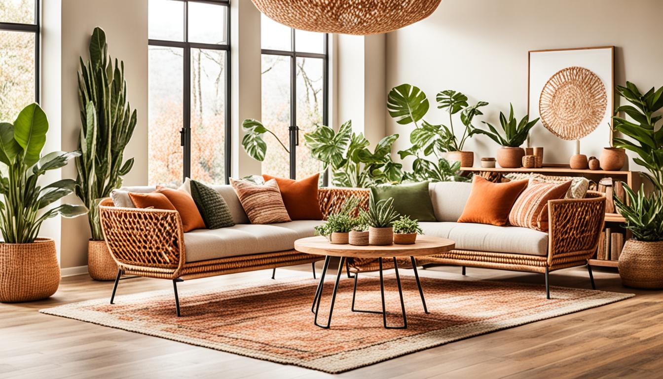 Warm and Inviting Boho Office Décor