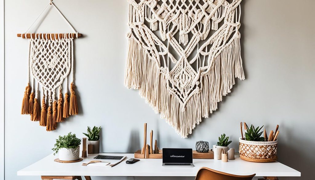 macramé wall hangings