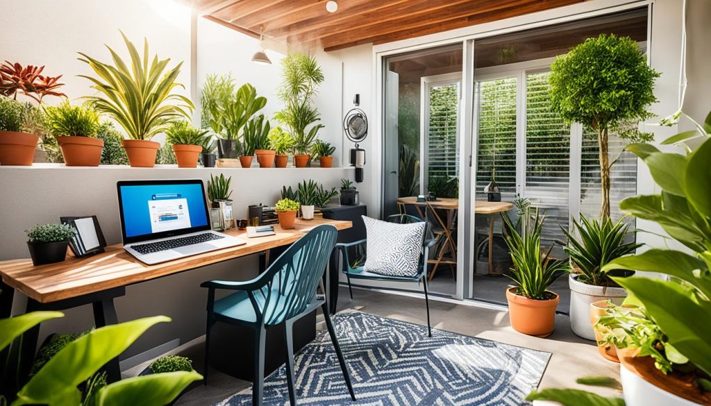 maximize patio workspace