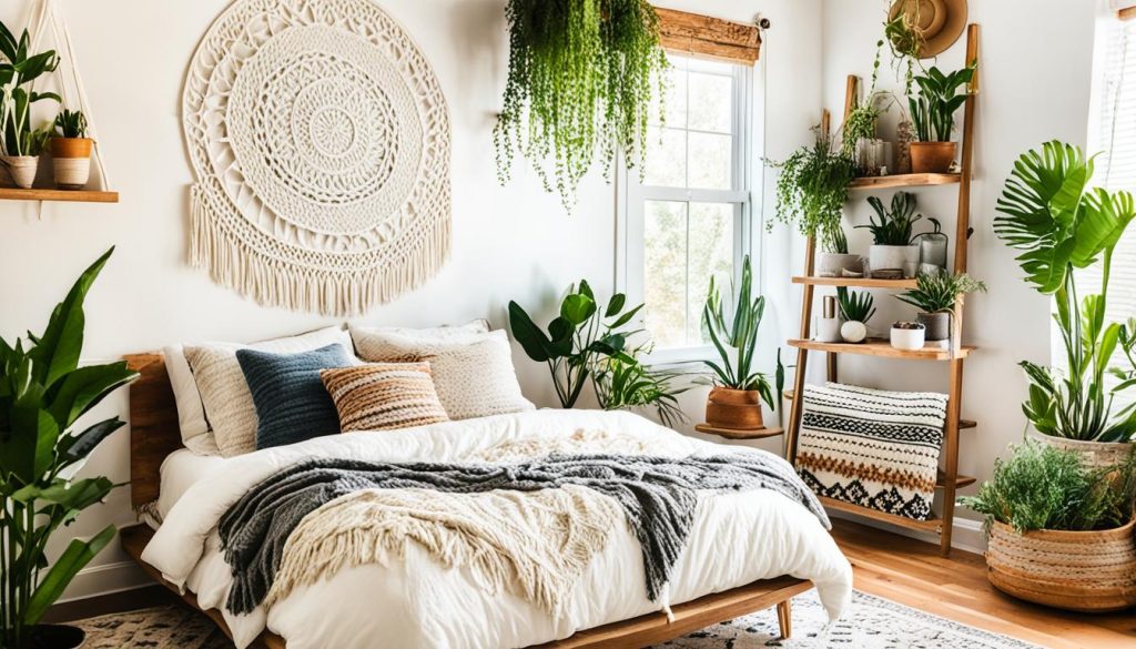 modern boho bedroom