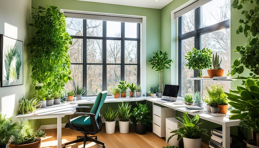 natural light and plants