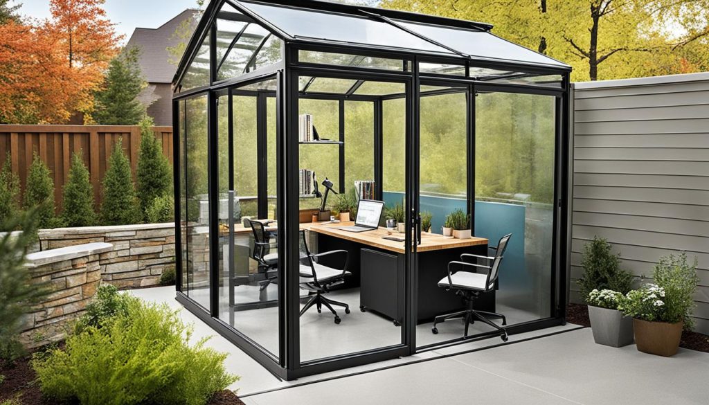 weatherproof patio office