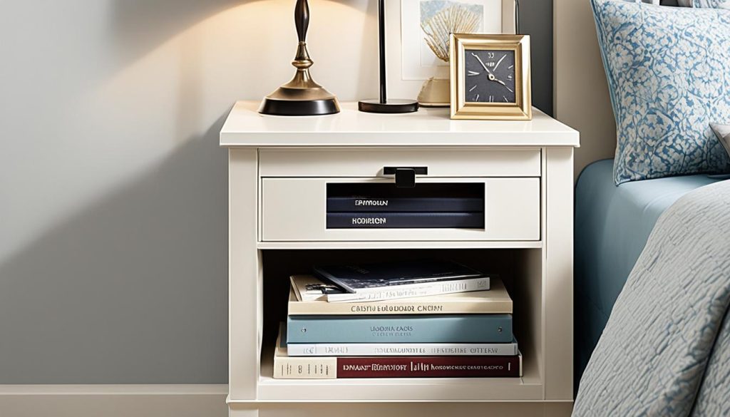 Bedroom Nightstand Storage