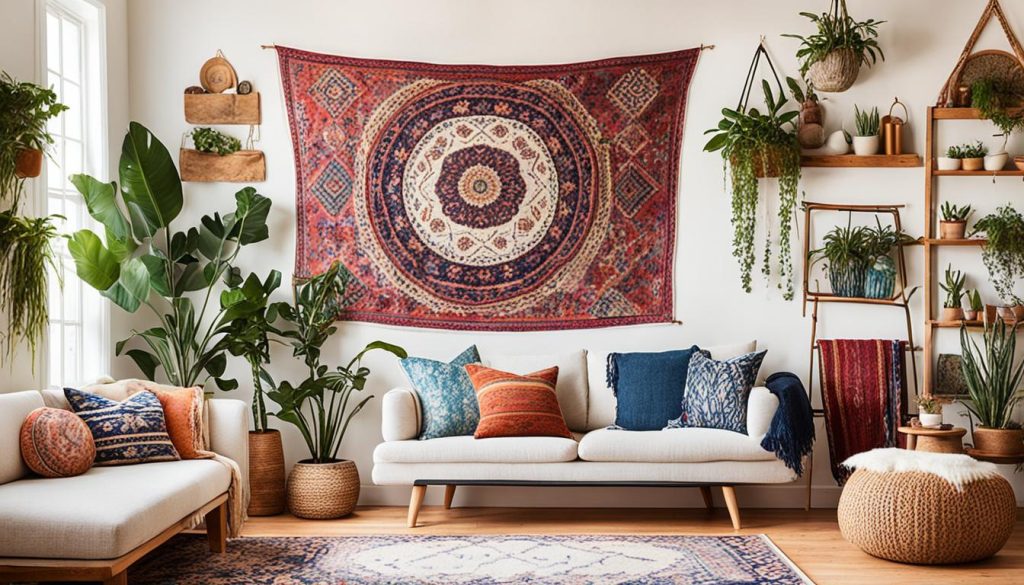 Bohemian feature wall