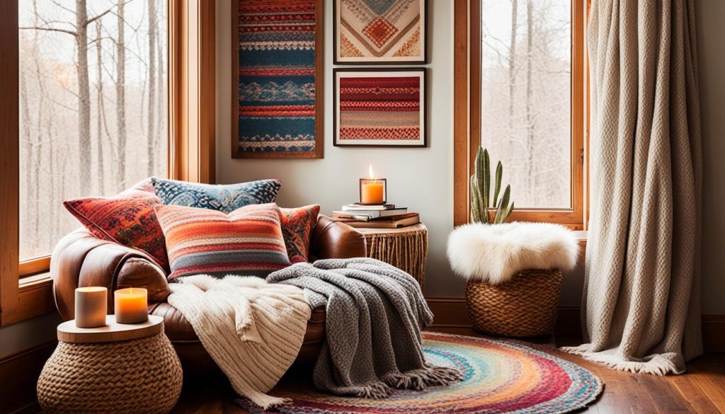 Cozy Bohemian Reading Nook