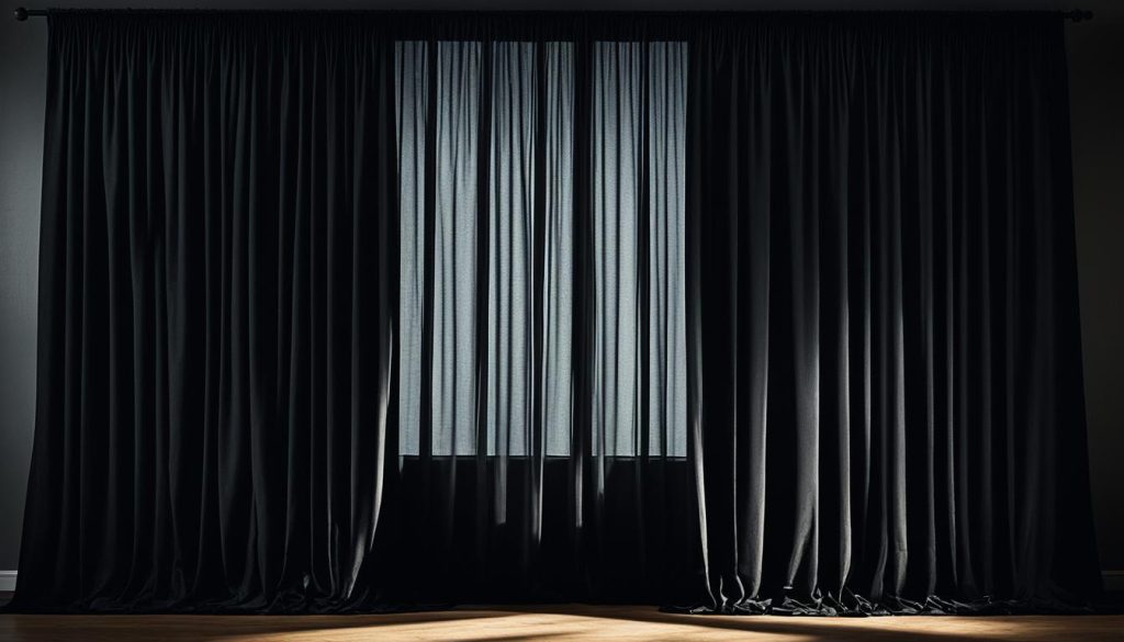 Dark curtains