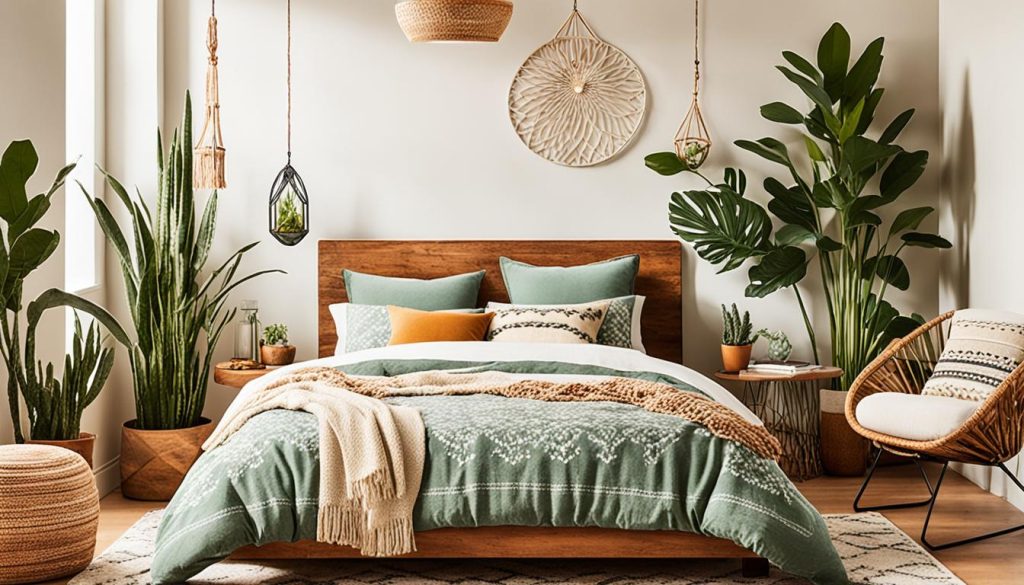 Earthy Bohemian Bedroom