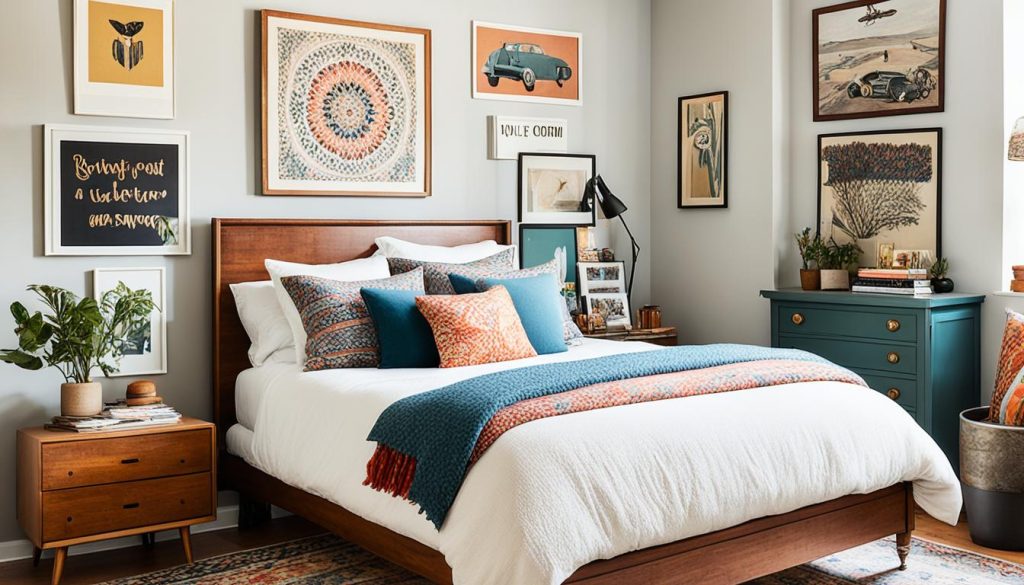 Eclectic bohemian bedroom