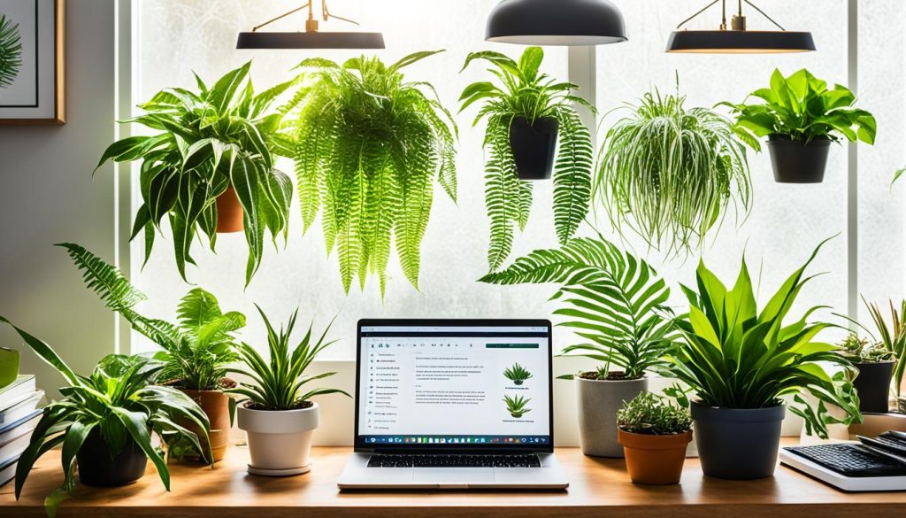 Indoor plants for home office