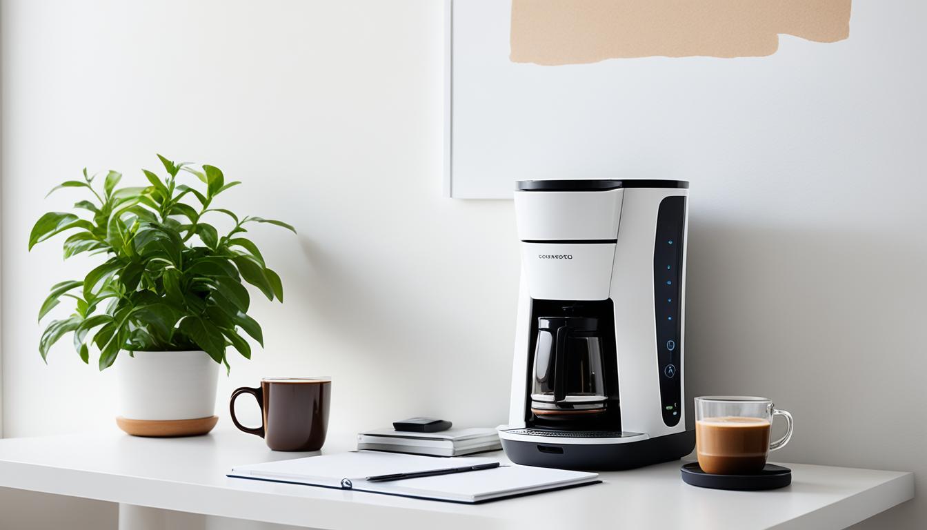 Minimalist Home Office Coffee Station Setup