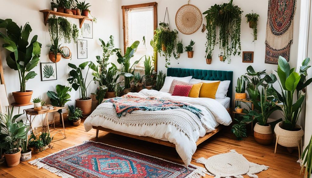 Plant-Filled Bedroom