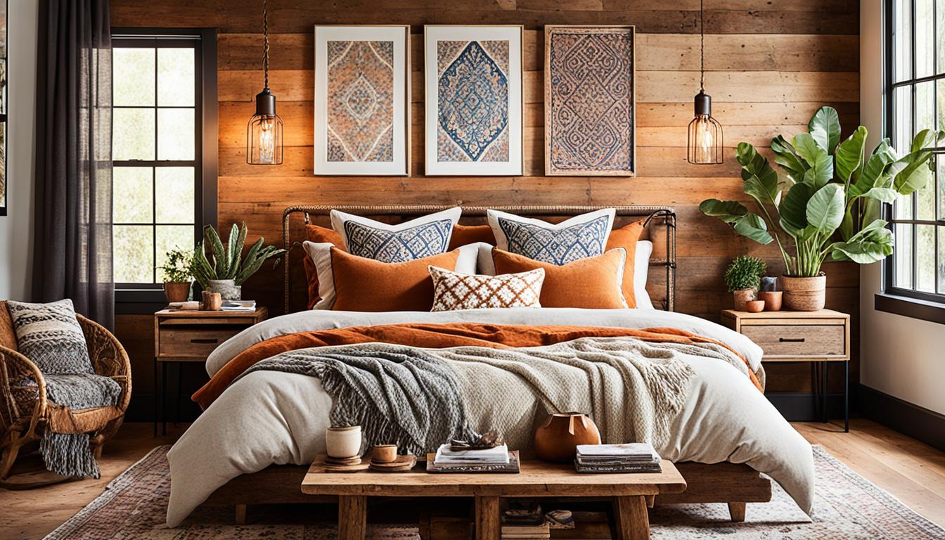 Rustic Elements Bohemian Bedroom