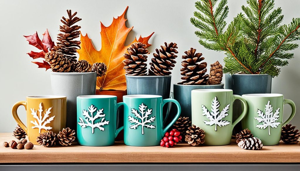 Seasonal coffee station decor