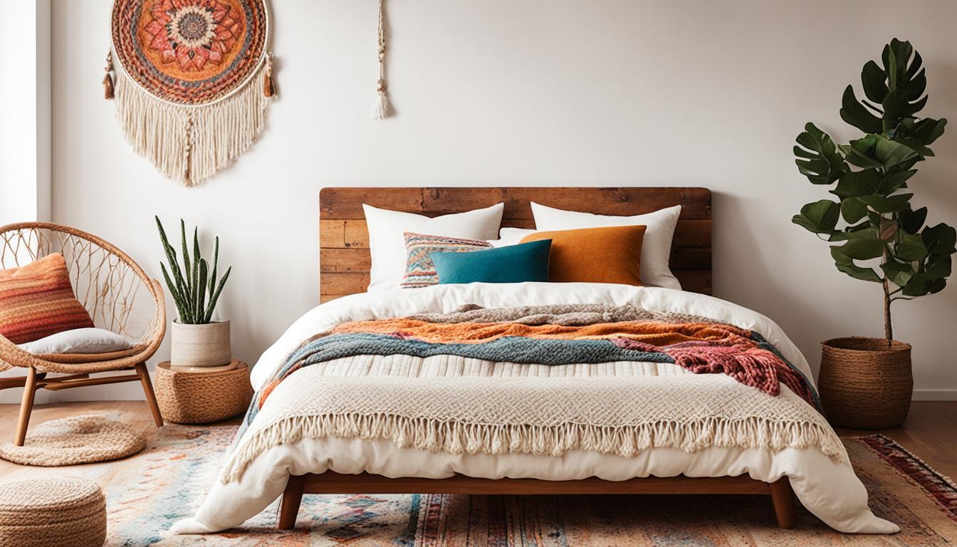 Simple Stylish Bohemian Bedroom