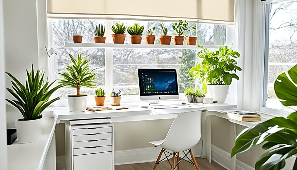 Sunroom Home Office Desk Placement