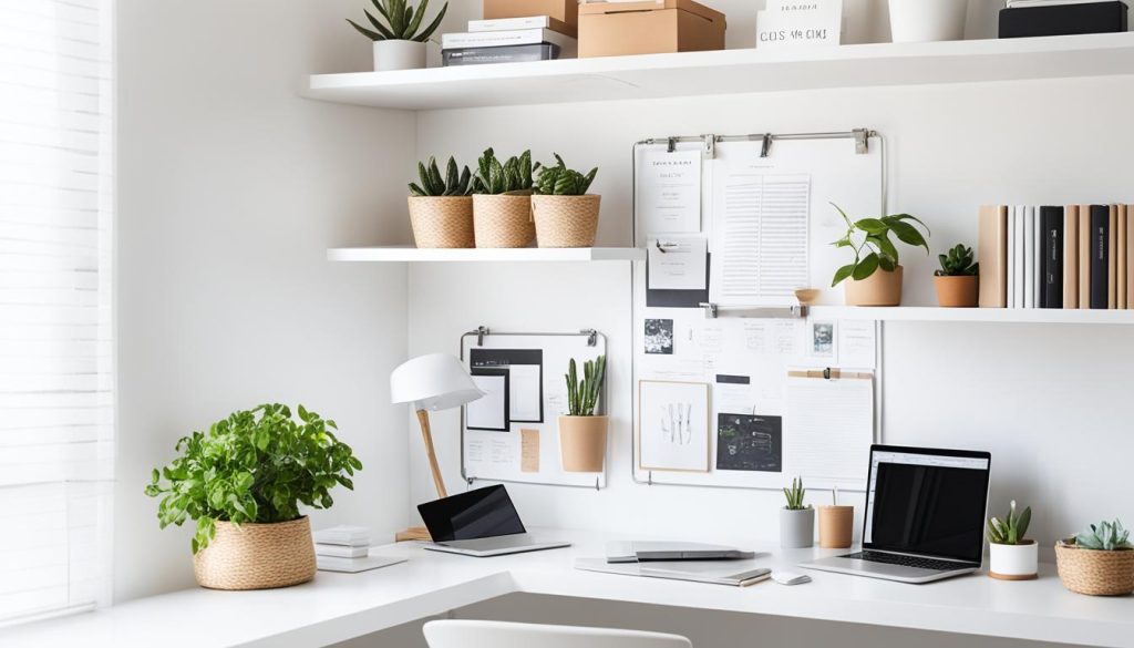 Sunroom Office Organization