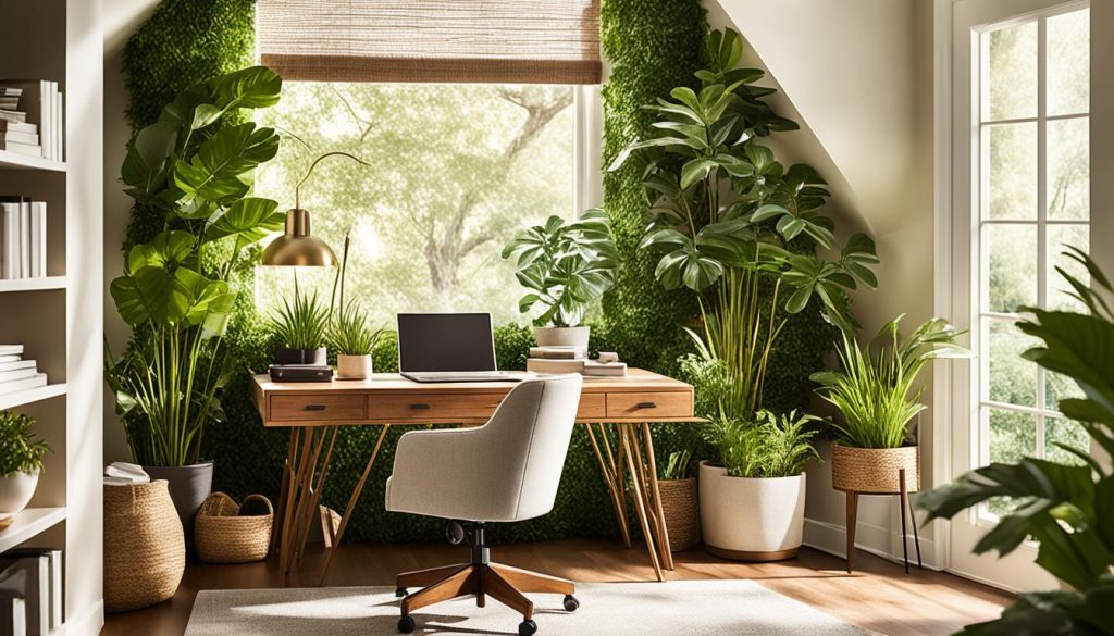 Sunroom office furniture and decor